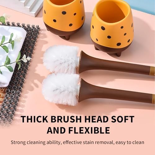 Giraffe Shape Toilet Brush Set with Holder