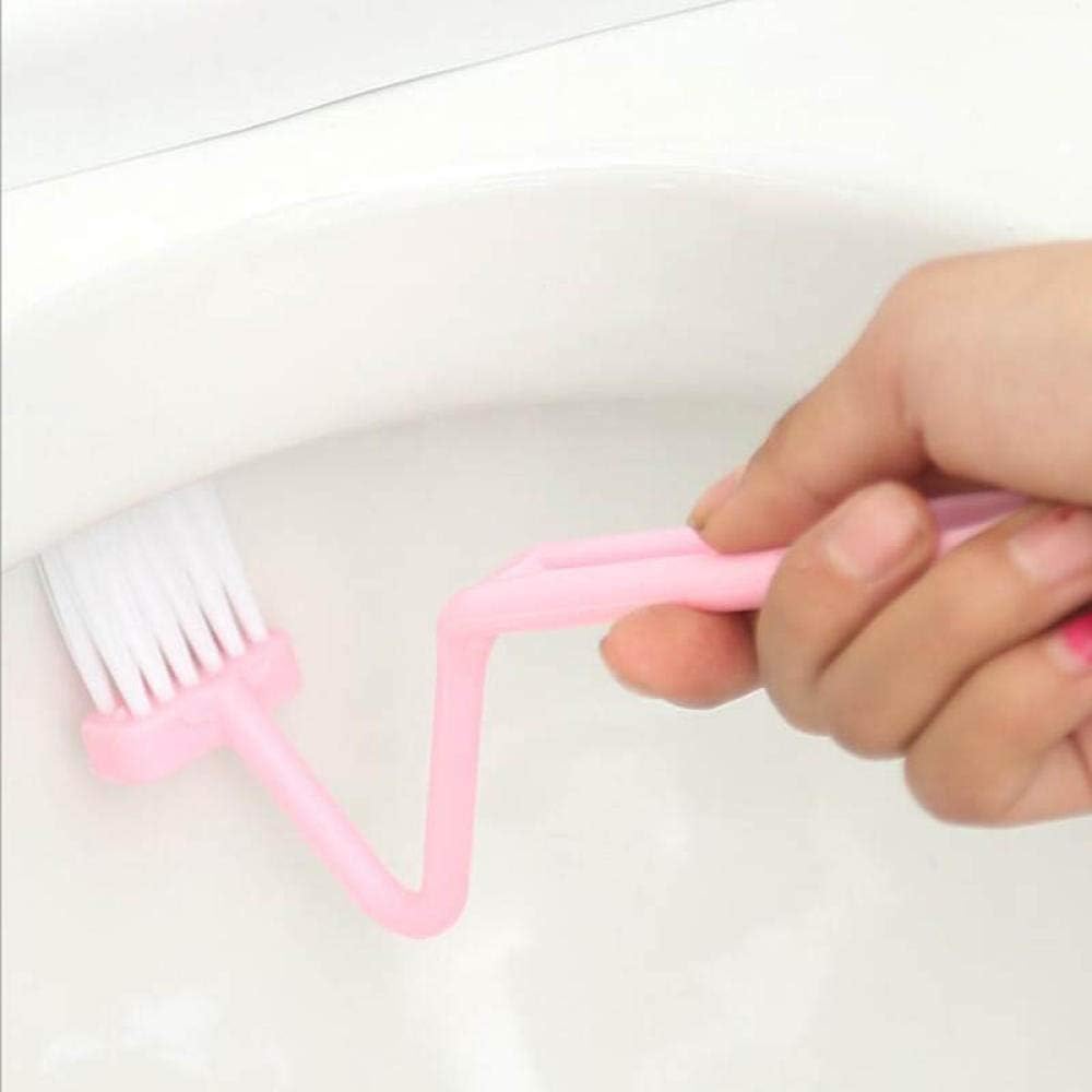 MyrRhe Toilet Brush with Flexible Bristles and Quick Drying Holder