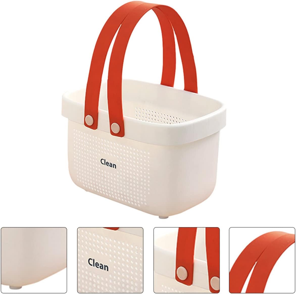ABOOFAN Portable Shower Towel Basket with Handle 1