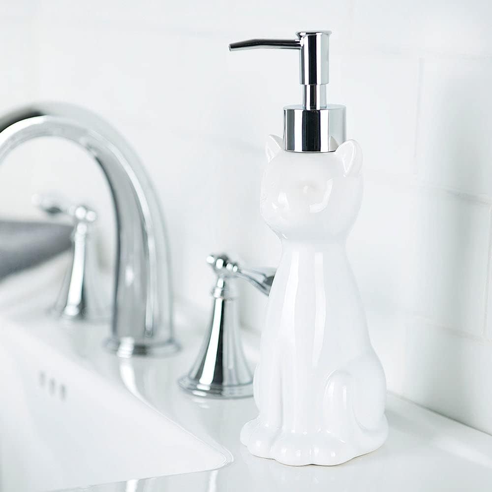 Allure Home Creation Cat Toilet Brush Holder 3-Piece Set