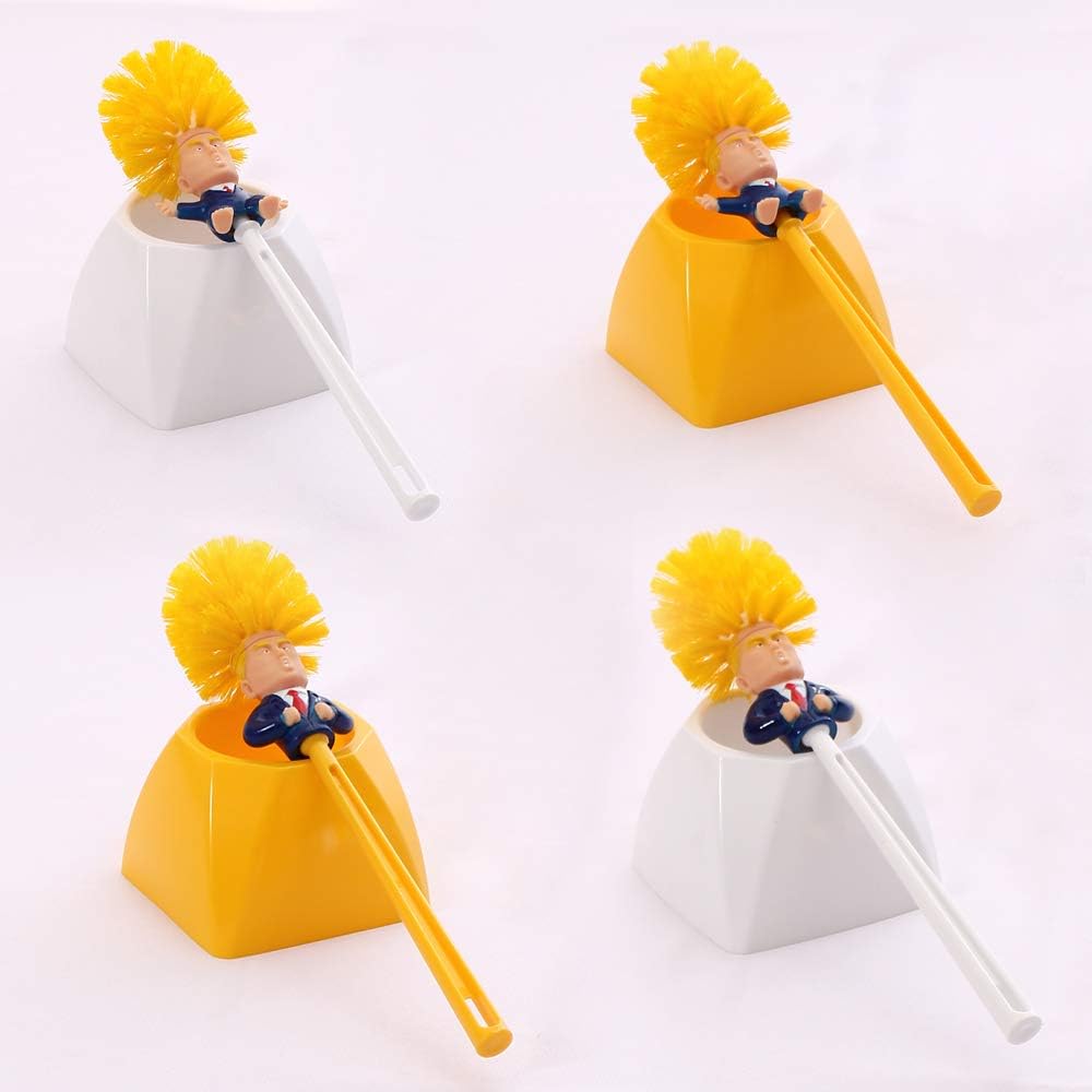 Donald Trump Toilet Brush with Holder