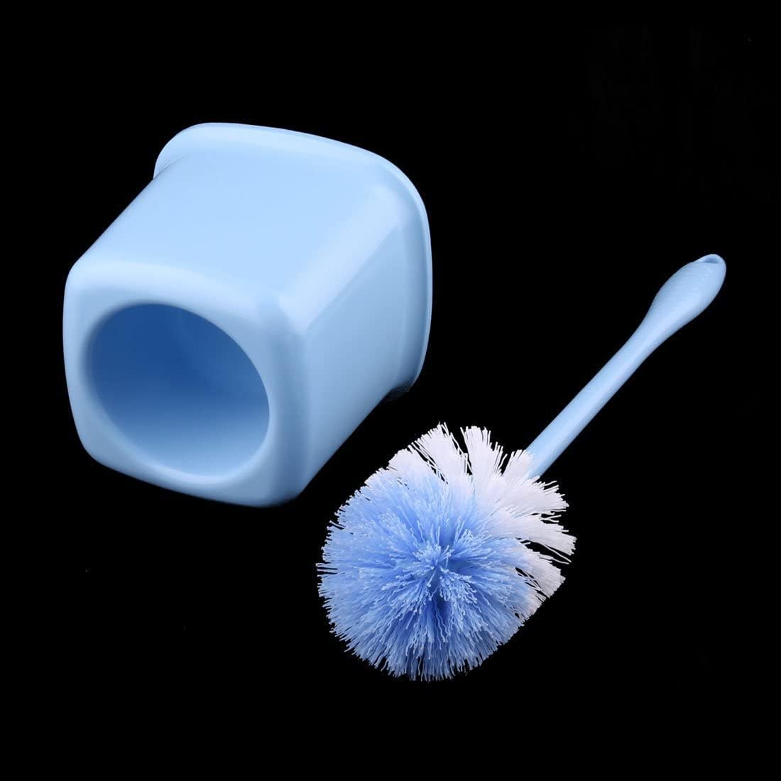 Plastic Toilet Brush Holder with Round Bristle Head