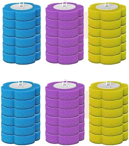 Wall Mounted Toilet Brush Holder Set with 42 Brush Heads