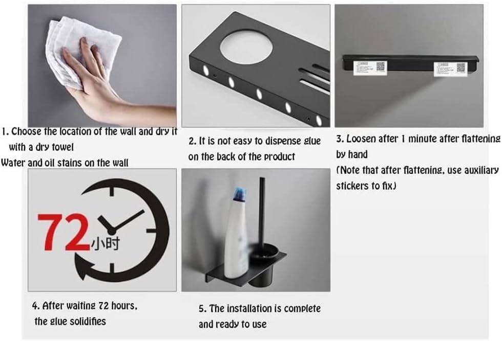 INKTUS Toilet Brush with Holder and Long Handle for Bathroom Cleanliness