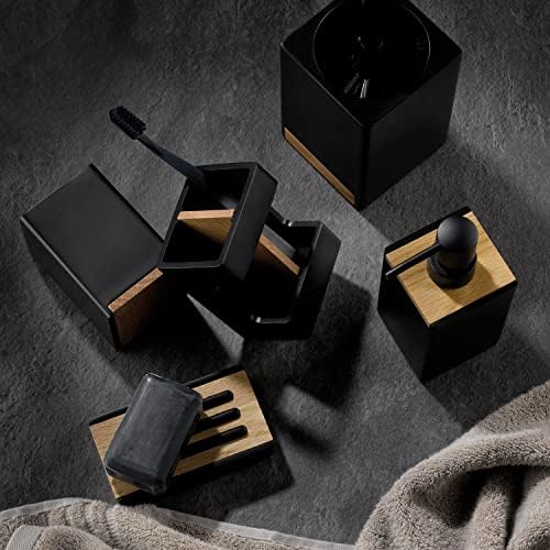 Kela Toilet Brush with Handle Black Cube 23690