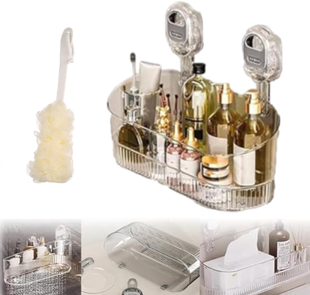 Firmstaunch Suction Cup Storage Rack for Bathroom and Kitchen