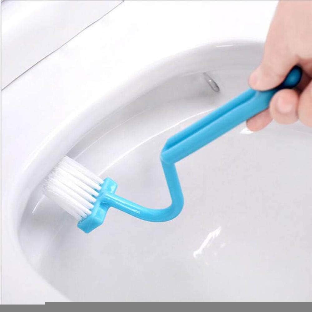 MyrRhe Toilet Brush with Flexible Bristles and Quick Drying Holder