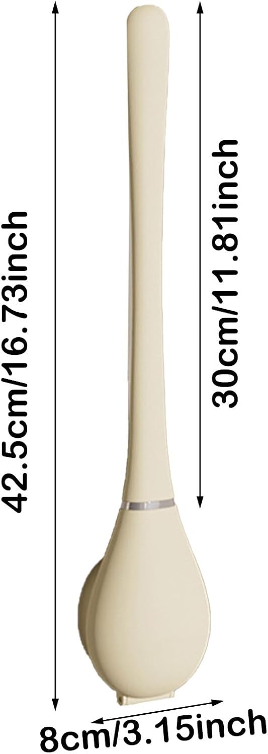 Modern Flexible Silicone Toilet Brush with Wall Holder Set