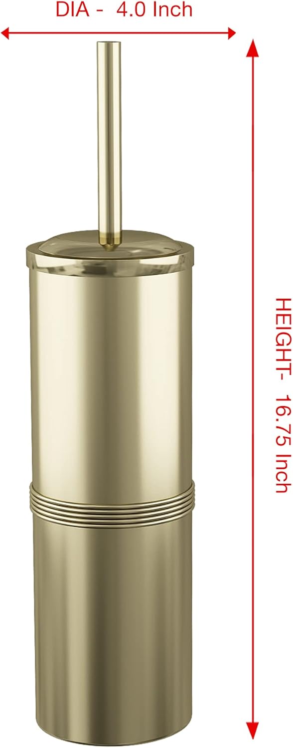 Nu Steel TBH-JW-17 Slim Compact Toilet Brush with Holder