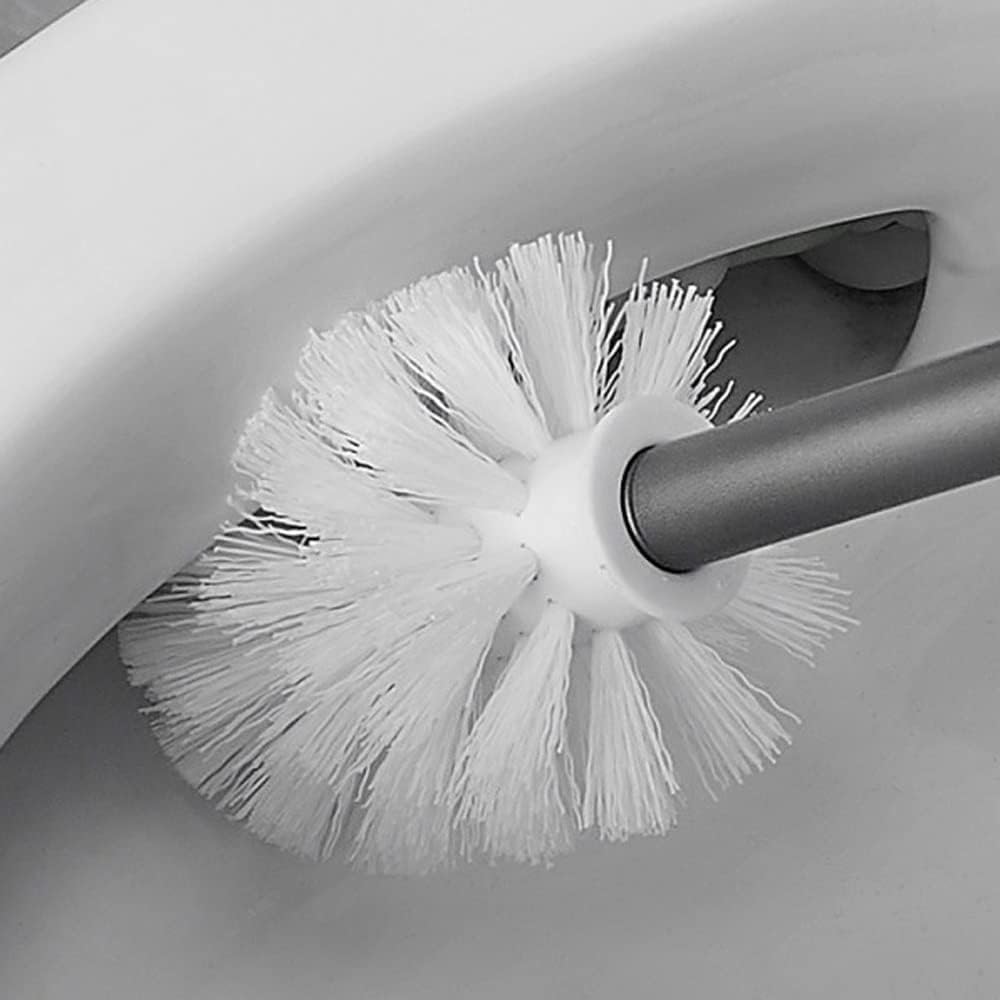 YIORYO Toilet Brush Set with Holder - Modern Durable