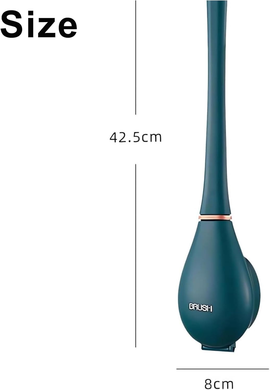 2025 Upgrade Flexible Silicone Toilet Brush with Holder