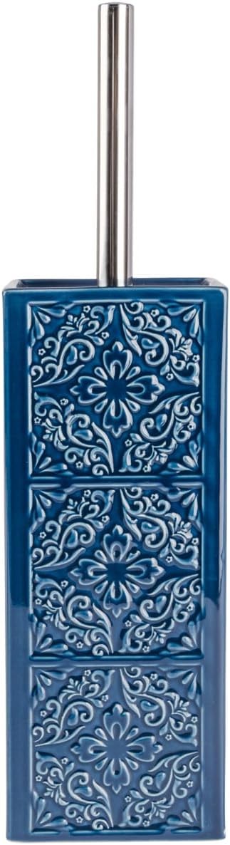 WENKO Cordoba Blue Toilet Brush Holder