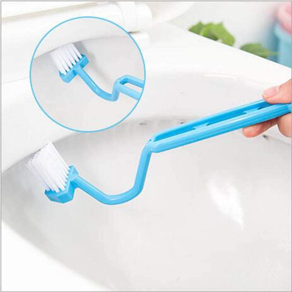 MyrRhe Toilet Brush with Flexible Bristles and Quick Drying Holder