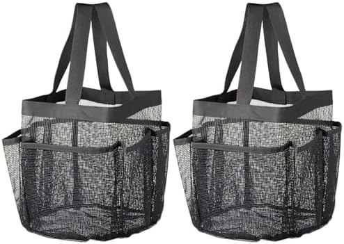 LKOP 2 Packs 8 Pockets Portable Shower Caddy