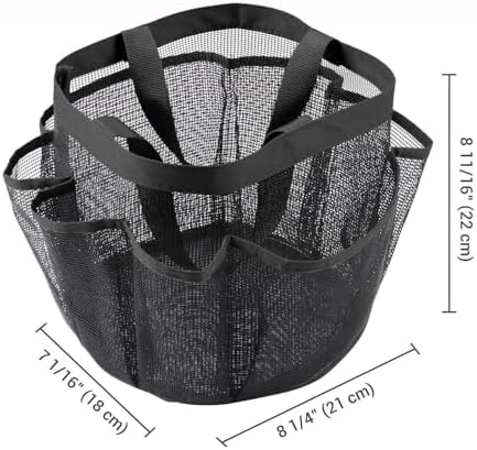 LKOP 2 Packs 8 Pockets Portable Shower Caddy
