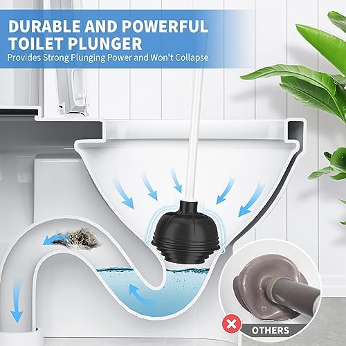 Uptronic Toilet Plunger and Brush Combo Set