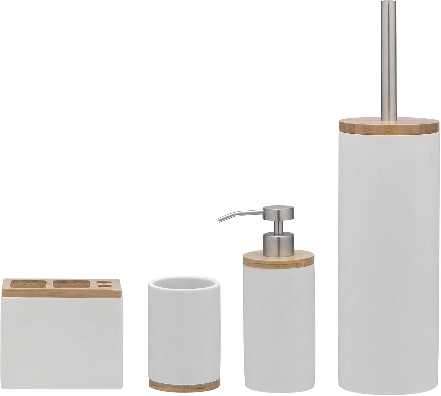 Sealskin Grace Toilet Brush and Holder White 1