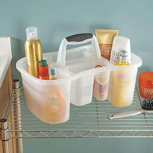 LKOP Clear Shower Storage Organizer Wall Shelf