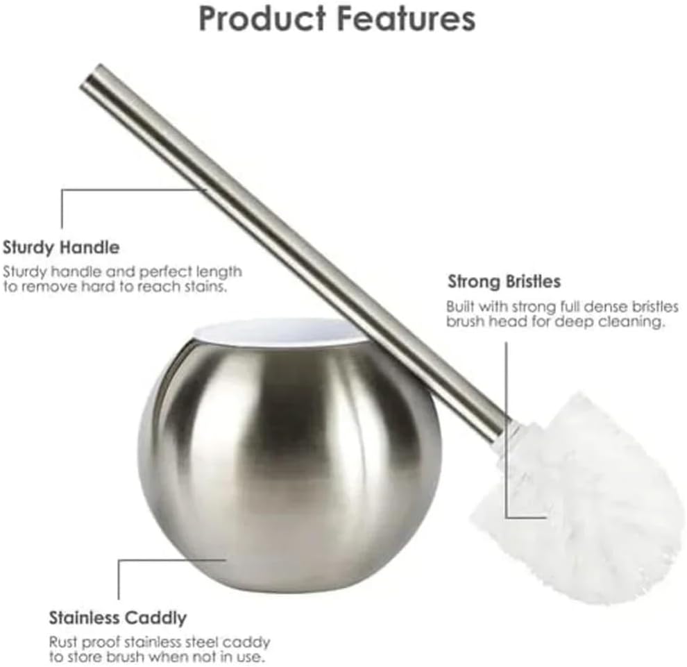 NLIEOPDA Toilet Brush Five-Piece Set - Durable and Space-Saving
