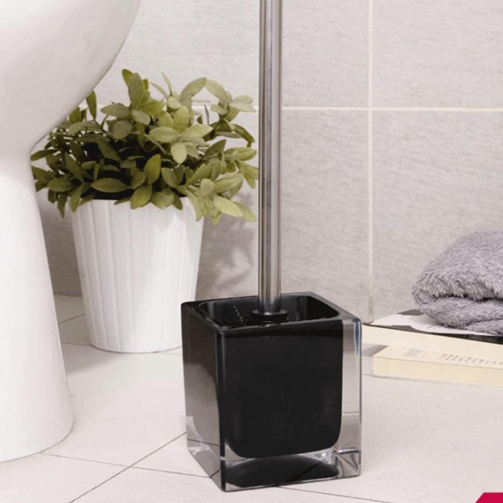 SYXL Toilet Brush with Holder Set Heavy Duty Cleaning Black