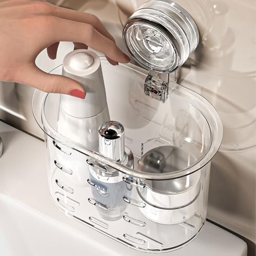 No-Drill Suction Storage Box for Bathroom and Kitchen