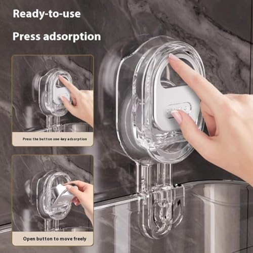 No-Drill Suction Storage Box for Shower and Sink