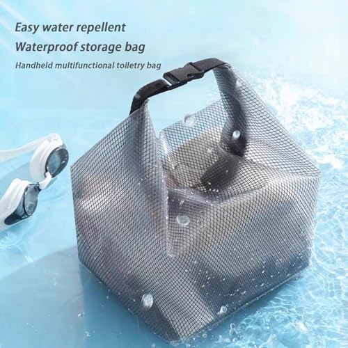 Enignic Mesh Shower Caddy Portable with Handle - Grey