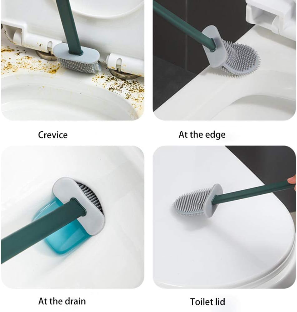 SPOUR Toilet Brush Set with Fun Whale Holder