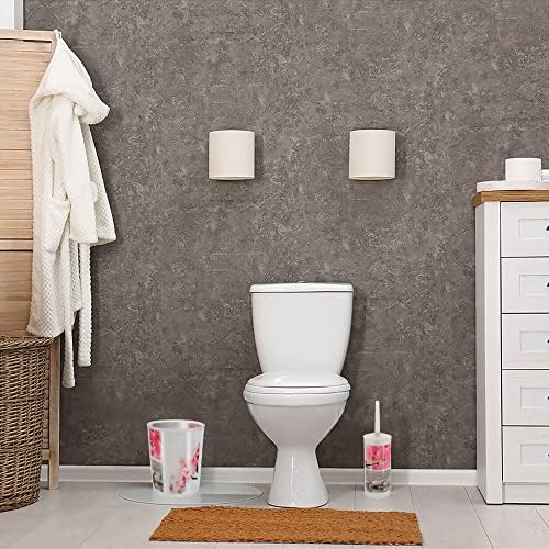 Orchid Print Toilet Brush with Holder Set