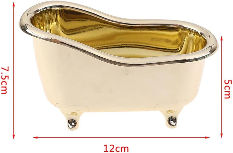 Mini Bathtub Storage Box with Gold Plating 1