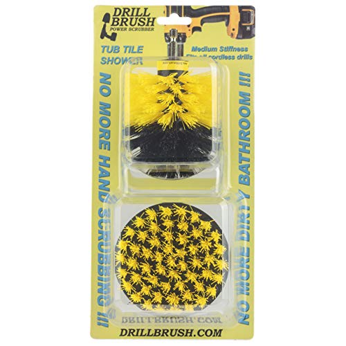 Drillbrush 2-Piece Shower Cleaning Brush Set