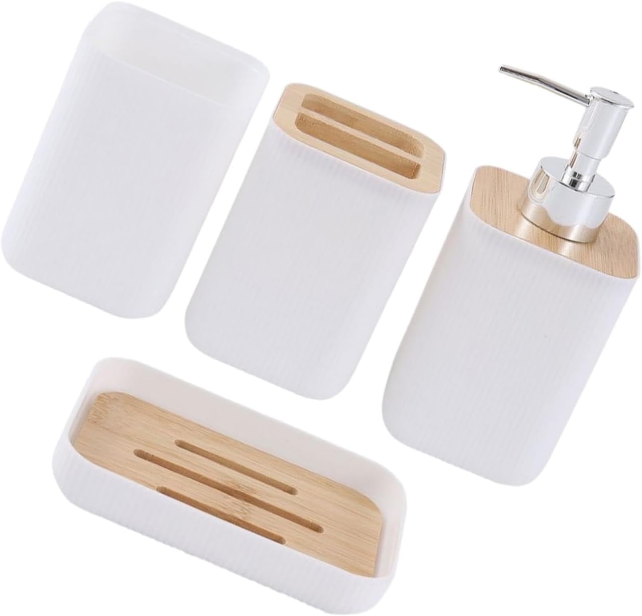 4X Bath Essential Organizer Keep Tidy Bathroom Set
