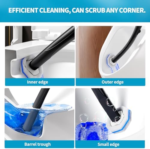 Hohoky Toilet Cleaning Set with 50 Refills