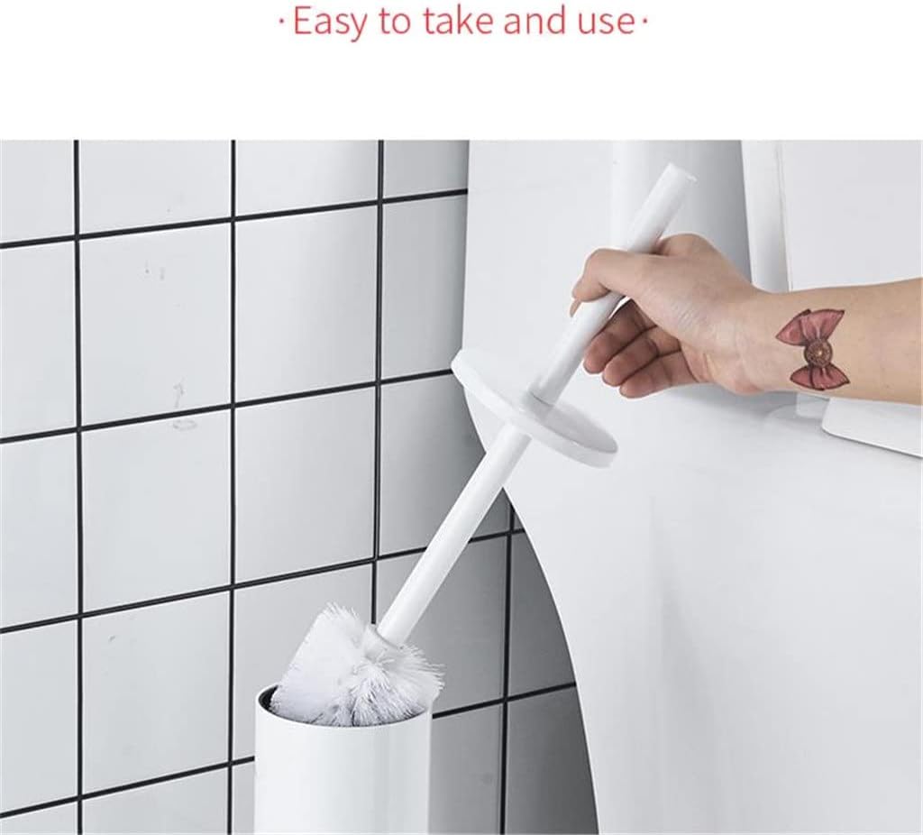 Durable Toilet Brush Holder Set Gold Black Aluminum