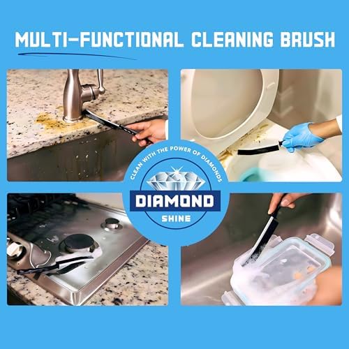 Diamond Shine 2-Pack Hard Bristle Crevice Cleaning Brush