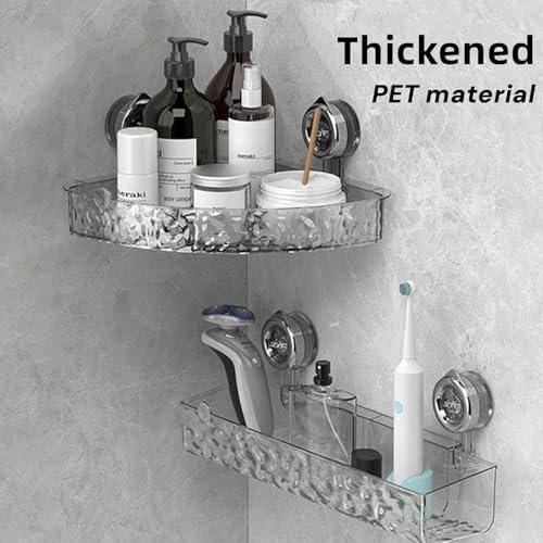 Circular Suction Cup Wall Shelf No Drill Mount