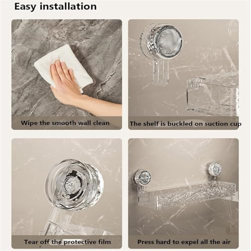 Corrugated Suction Cup Storage Holder 1-Clear