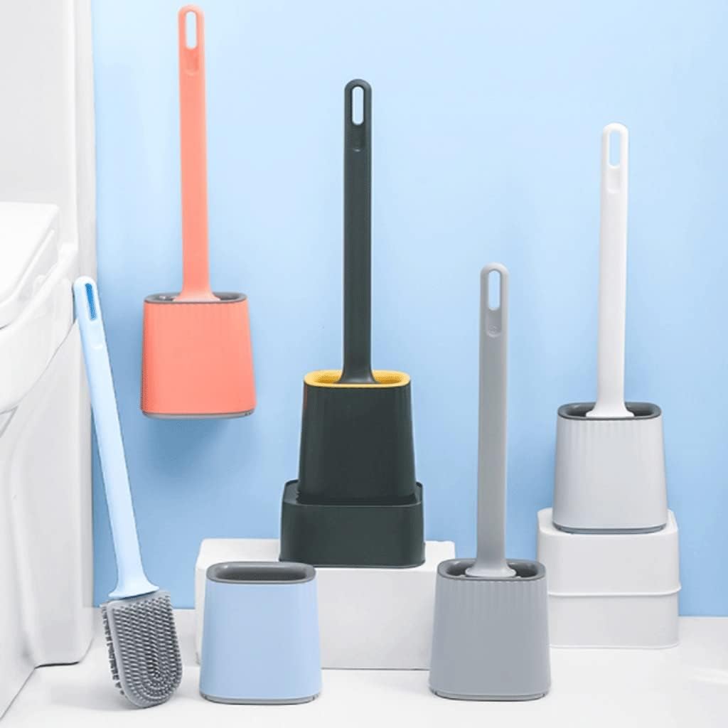 SYXL Toilet Brush with Silicone Head and Holder