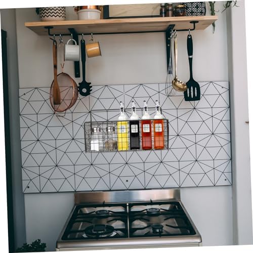 Zerodeko Wall Mounted Shower Shelf with Iron Wire Basket