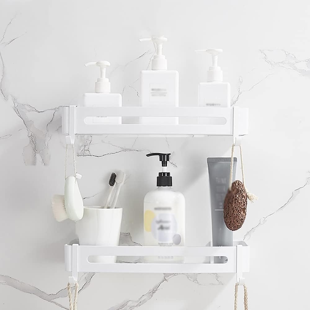 ANNBKA Triangle Aluminum Shower Caddy White Style 3