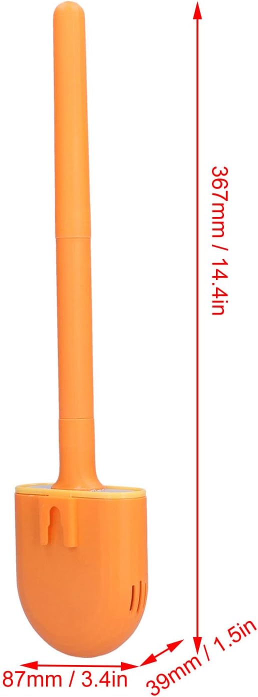 SYHAQYE Toilet Brush Holder Set - Wall Mounted Orange