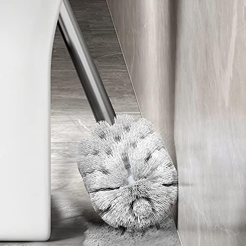 YIORYO Toilet Brush Set with Holder - Modern Durable