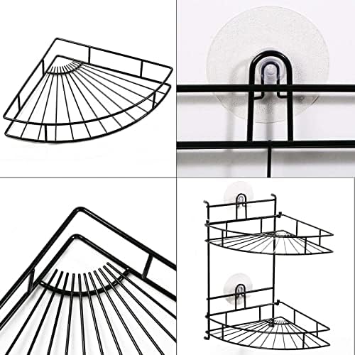 FINANCIALLY LIT LKOP 2 Shelf Metal Shower Corner Organizer
