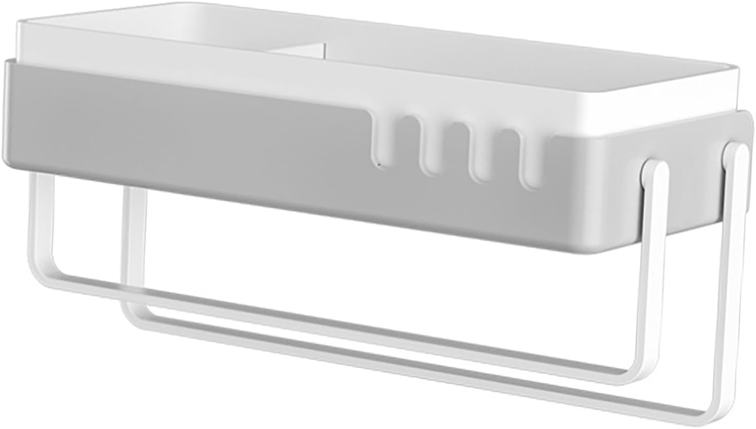 Bathroom Wall Organizer No Drilling Adjustable Hooks Racks