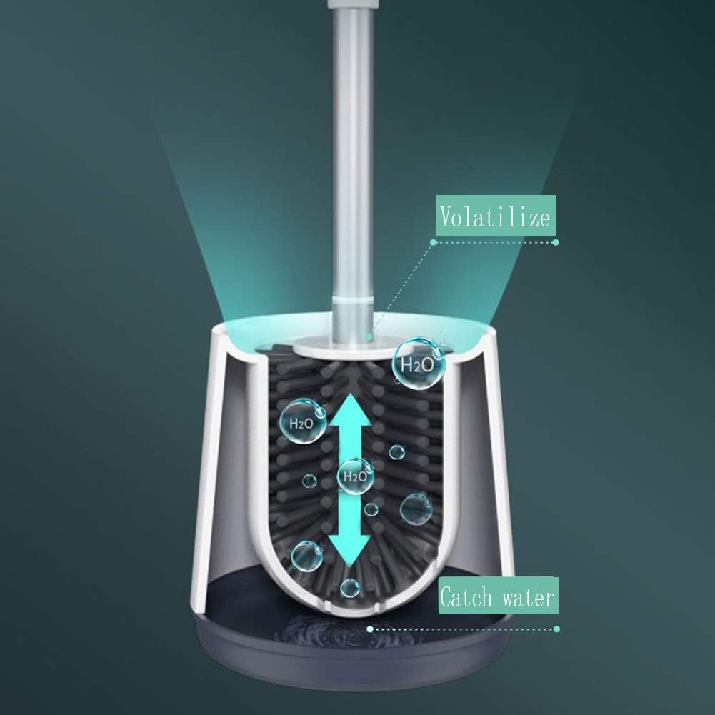 Leying Toilet Brush with Auto Open Close Holder