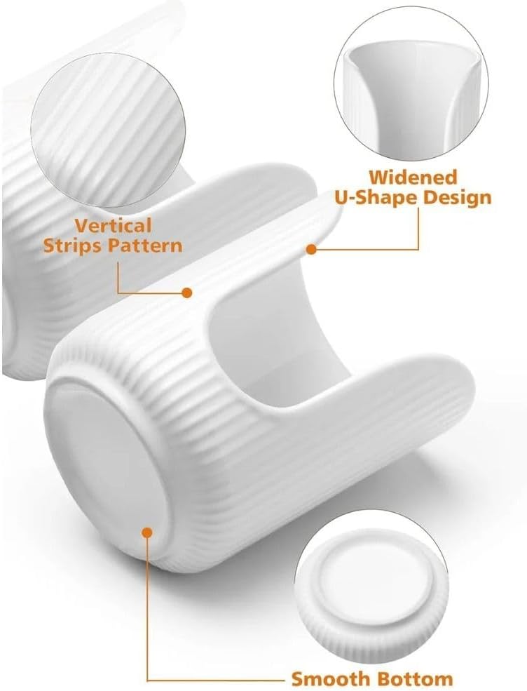 Sturdy Acrylic Bathroom Cup Dispenser - U Shape Holder