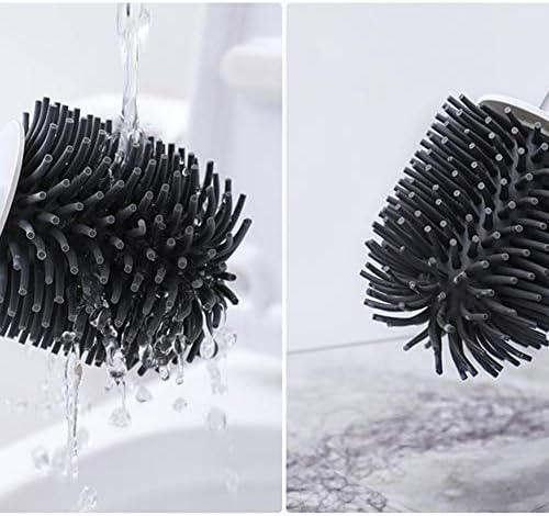 Leying Toilet Brush with Auto Open Close Holder