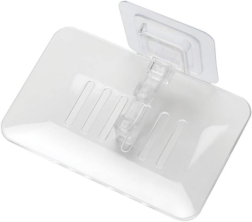Yu2d Bathroom Soap Holder Storage Tray White