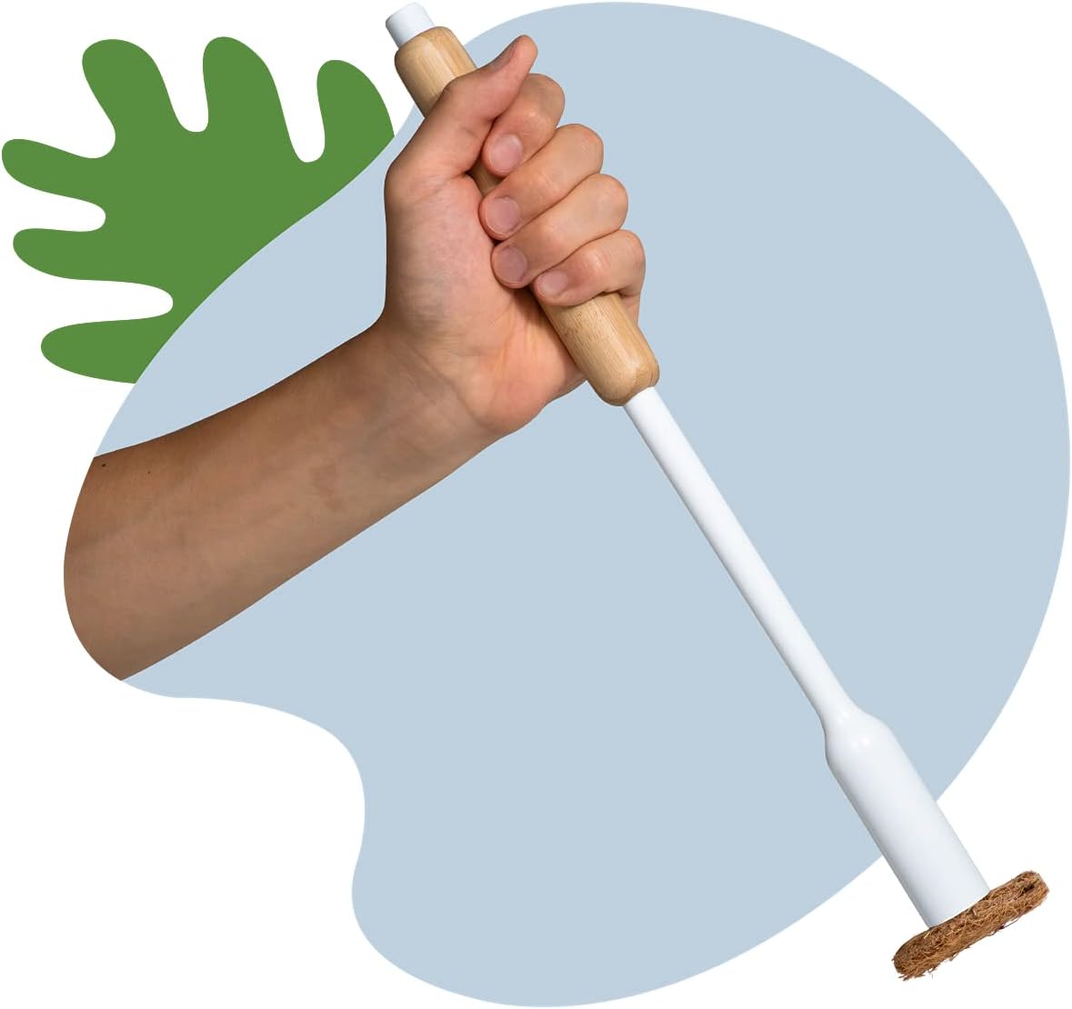 TUSHY Brush - Eco-Friendly Coconut Scrubber with Tea Tree Oil