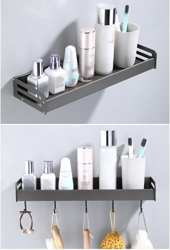 Aluminum Shower Caddy with Storage Shelf for Bathroom Organization